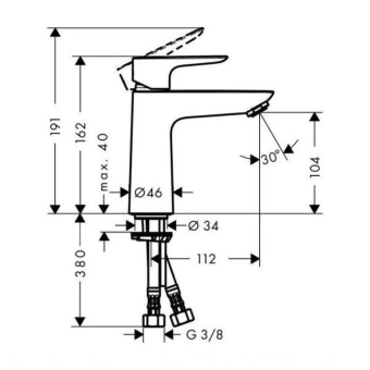 SMESITEL_DLYA_RAKOVINY_HANSGROHE_TALIS_E_71712000_MONTAZHNAYA_SKHEMA_1