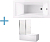 Ванна акриловая Aquanet Bright 145x70 + шторка Aquanet Alfa 4 NF6222-pivot