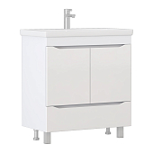 Тумба напольная Vigo Grani 800-2-1 с раковиной Como 80, белый