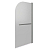 Шторка на ванну Good Door Screen H-HT-80-C-CH 80x140, с ручкой