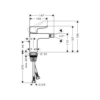 SMESITEL_DLYA_BIDE_HANSGROHE_METRIS_31280000_MONTAZHNAYA_SKHEMA_1