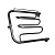 Полотенцесушитель водяной Двин Dw 60/60 с полкой, хром