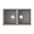 Мойка кухонная Omoikiri Kitagawa 86-2-GR artceramic / leningrad grey