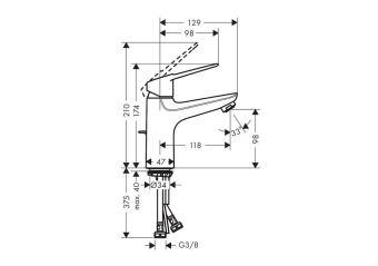 SMESITEL_DLYA_RAKOVINY_HANSGROHE_NOVUS_LOOP_71081000_MONTAZHNAYA_SKHEMA_1