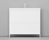 Тумба напольная Velvex Klaufs 90.2Y.NEW с раковиной, белый