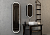 Шкаф-пенал подвесной Continent Elmage black LED 45x160 зеркальный с LED подсветкой, сенсорный выключатель, корпус черный
