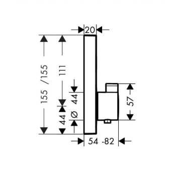 SMESITEL_DLYA_DUSHA_HANSGROHE_SHOWERSELECT_SM_15762000_MONTAZHNAYA_SKHEMA_1