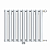 Радиатор стальной KZTO Гармония 1-750 9 секций, вертикальный 1-трубчатый, боковое подключение, белый глянцевый