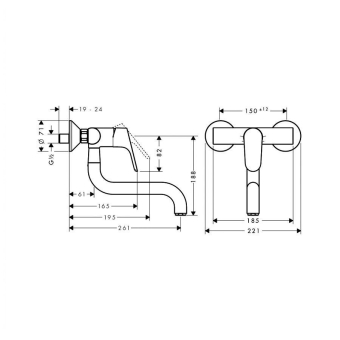 SMESITEL_DLYA_KUKHNI_HANSGROHE_FOCUS_31825000_MONTAZHNAYA_SKHEMA_1