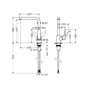 SMESITEL_DLYA_KUKHNI_HANSGROHE_FOCUS_31817000_MONTAZHNAYA_SKHEMA_1