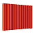 Радиатор стальной Empatiko Takt LR2-1072-500 Scarlet Red 1072x536 27 секций, вертикальный 2-трубчатый, нижнее подключение, красный рябиновый