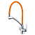 Смеситель Lemark Comfort LM3070C-Orange для кухни с подключением к фильтру с питьевой водой, хром / оранжевый
