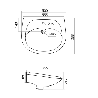 rakovina-santek-briz-50-1wh110451-shema