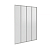 Шторка на ванну  Good Door Screen GR4-100-G-WE 100x140 4-х створчатая складная, прозрачное стекло 4 мм