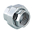Муфта разъемная Valtec 1" ВР x 1" ВР, с накидной гайкой, латунная, хромированная, VTr.340.C.0006