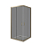 Душевой уголок Good Door Jazze CR-100-B-BR профиль бронза, стекло тонированное/бронза