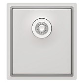 Мойка кухонная Florentina Оптима-HM  400.400.10.10, перелив в чаше, нержавеющая сталь / сатинированная