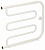 Полотенцесушитель водяной Сунержа Лира+ 500х650 2 полки, подключение вертикальное, белый матовый