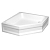 Поддон душевой RGW Acryl BT/CL-S 100x100 см, белый