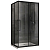Душевой уголок Abber Schwarzer Diamant AG02128BH без поддона, 120x80x195 cм, стекло прозрачное / профиль черный
