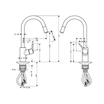 SMESITEL_DLYA_KUKHNI_HANSGROHE_TALIS_S2_VARIARC_14872000_MONTAZHNAYA_SKHEMA_1