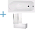 Ванна акриловая Aquanet Nord 150x70 + шторка Aquanet Alfa 4 NF6222-pivot