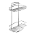 Полка Milardo Shelf 212W020M44 12, двухъярусная прямая, проволока стальная, хром