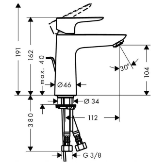 SMESITEL_DLYA_RAKOVINY_HANSGROHE_TALIS_E_71710000_MONTAZHNAYA_SKHEMA_1