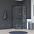 Душевой уголок RGW Hotel HO-084B 90x90x195 см, без поддона, стекло прозрачное, профиль черный