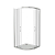 Душевой уголок Good Door Latte R-120-C-WE профиль хром, стекло прозрачное