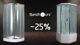 Душевые кабины и ограждения Bandhours со скидкой от -25%