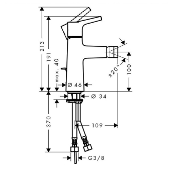 SMESITEL_DLYA_BIDE_HANSGROHE_TALIS_S_72200000_MONTAZHNAYA_SKHEMA_1