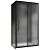 Душевой уголок ABBER Schwarzer Diamant AG30110BMH-S70BM-S70BM без поддона, 70x110x195 см, стекло матовое / профиль черный
