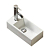 Раковина CeramaLux N 9048DR 41x21 правая, белый