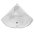 Ванна акриловая Vagnerplast Iris 143x143 угловая