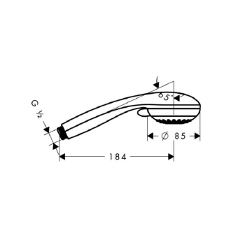 DUSHEVAYA_LEYKA_HANSGROHE_CROMETTA_85_MULTI_28563000_MONTAZHNAYA_SKHEMA_1