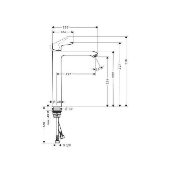 SMESITEL_DLYA_RAKOVINY_HANSGROHE_METRIS_31184000_MONTAZHNAYA_SKHEMA_1