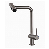 Смеситель Melodia Perfetto MDV30208ss для кухни, вытяжной излив с лейкой, полированная нержавеющая сталь