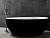 Ванна акриловая Abber AB9279MB 150x150 белый/черный матовый