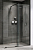 Душевая перегородка Abber Komfort AG09120B 120x200 cм, стекло прозрачное / профиль черный