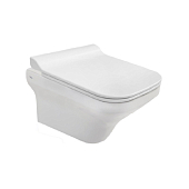 Унитаз подвесной Kale Mood безободковый с сиденьем микролифт, белый