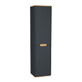 Шкаф-пенал подвесной VitrA Sento 40 см, левый, с корзиной для белья, антрацит матовый