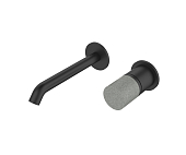 Смеситель Bronze de Luxe Focus 24686BG настенный, (с внутренней частью), хром / ручка под мрамор