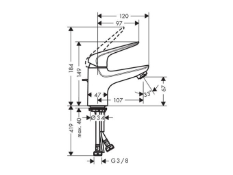 SMESITEL_DLYA_RAKOVINY_HANSGROHE_NOVUS_71020000_MONTAZHNAYA_SKHEMA_1