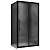 Душевой уголок ABBER Schwarzer Diamant AG30120BMH-S90BM без поддона, 90x120x195 см, стекло матовое / профиль черный