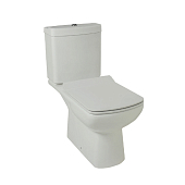 Унитаз-компакт Creo Ceramique Tours с функцией биде, с тонким сиденьем микролифт, белый