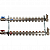 Коллекторная группа Stout в сборе 1"x3/4" 11 выходов без расходомеров нержавеющая сталь, SMS 0912 000011
