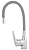 Смеситель Melodia Ostessa MDV40615Gray для кухни, гибкий излив, серый матовый / хром глянцевый