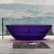 Ванна прозрачная Abber Kristall AT9702Amethyst 180x85, фиолетовый