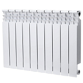 Радиатор биметаллический Oasis Heat 500/10 820x500 10 секции, боковое подключение, белый